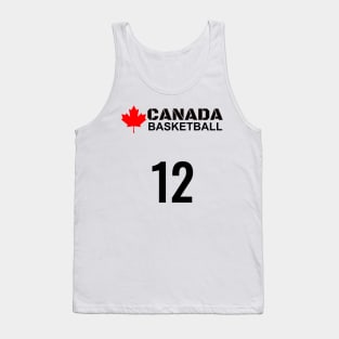 Canada Basketball Number 12 Design Gift Idea Tank Top